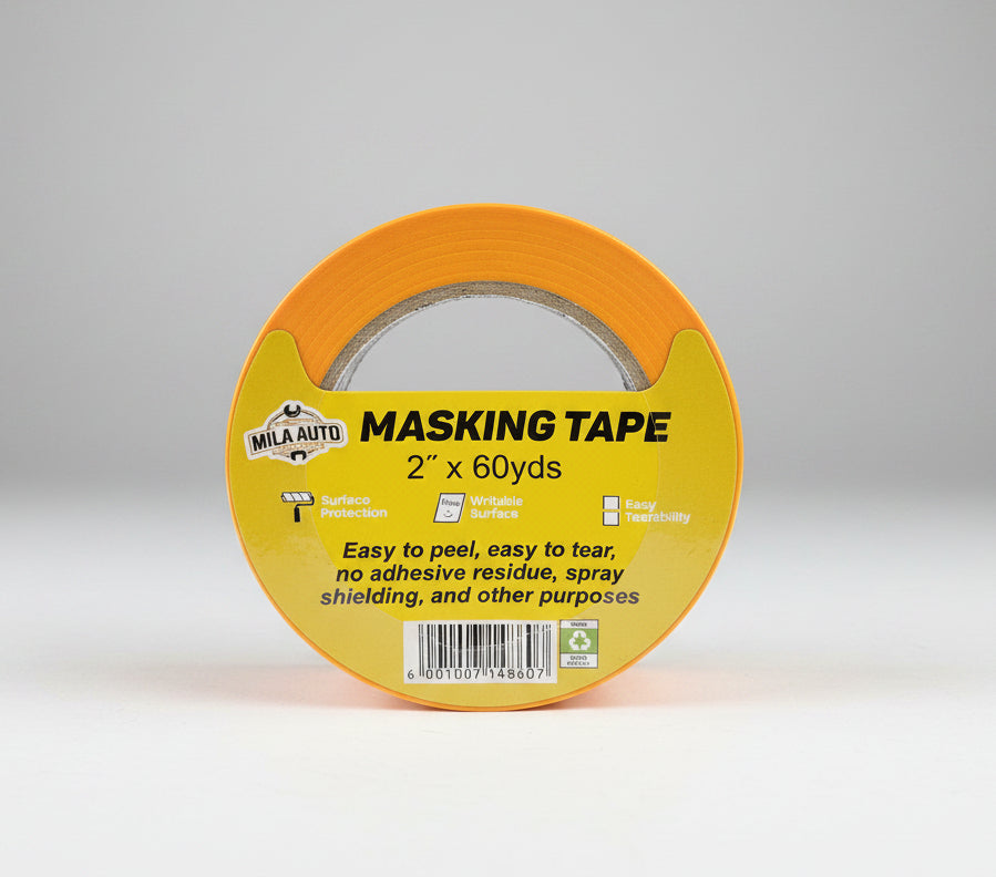 2" Automotive Masking Tape x 60 Yards — Professional Grade | Orange