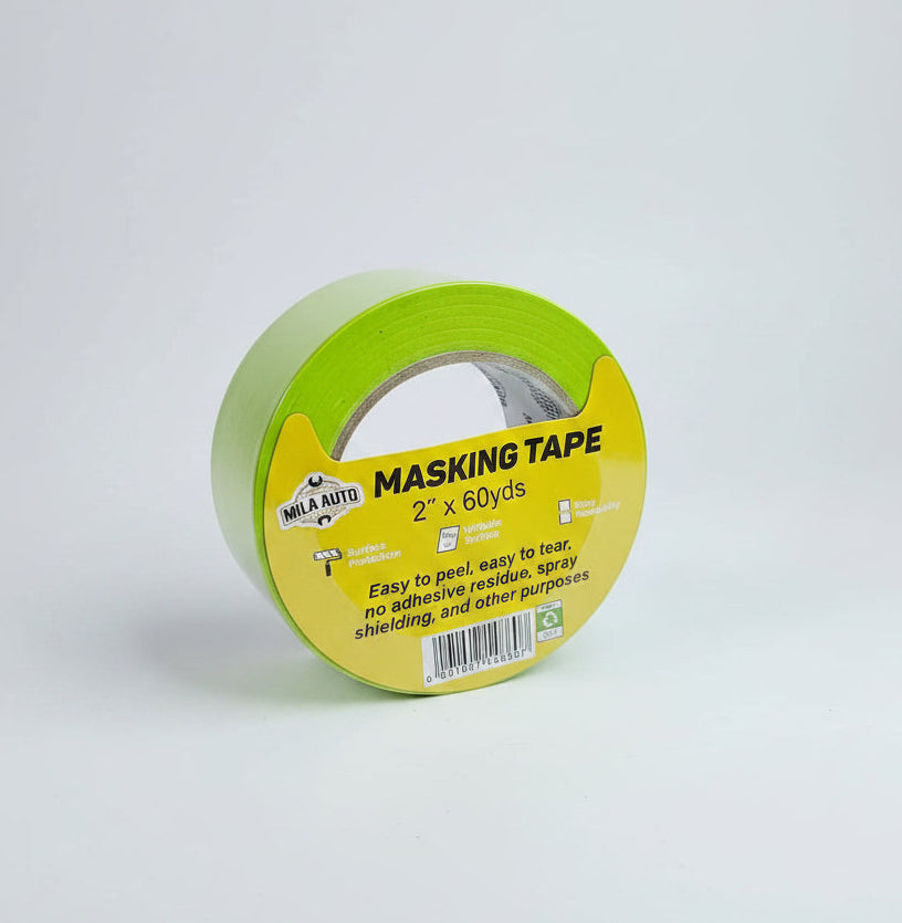 2" Automotive Masking Tape x 60 Yards — Professional Grade | Green