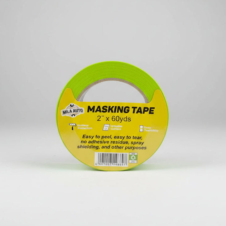2" Automotive Masking Tape x 60 Yards — Professional Grade | Green