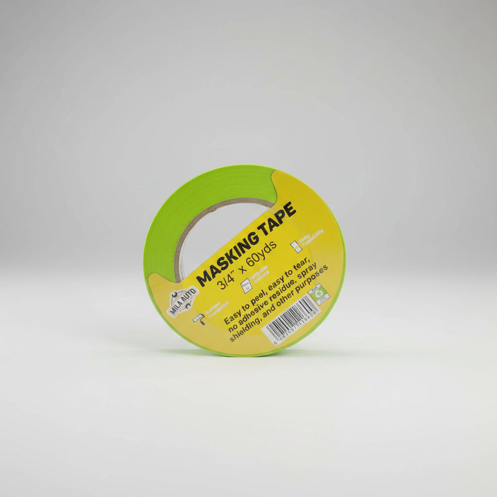 3/4" Automotive Masking Tape x 60 Yards — Professional Grade | Green