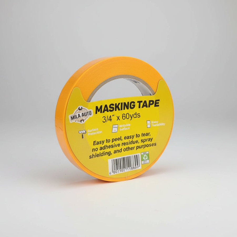 3/4" Automotive Masking Tape x 60 Yards — Professional Grade | Orange