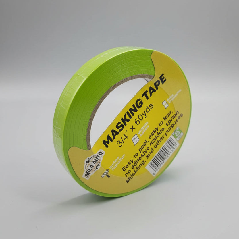 3/4" Automotive Masking Tape x 60 Yards — Professional Grade | Green