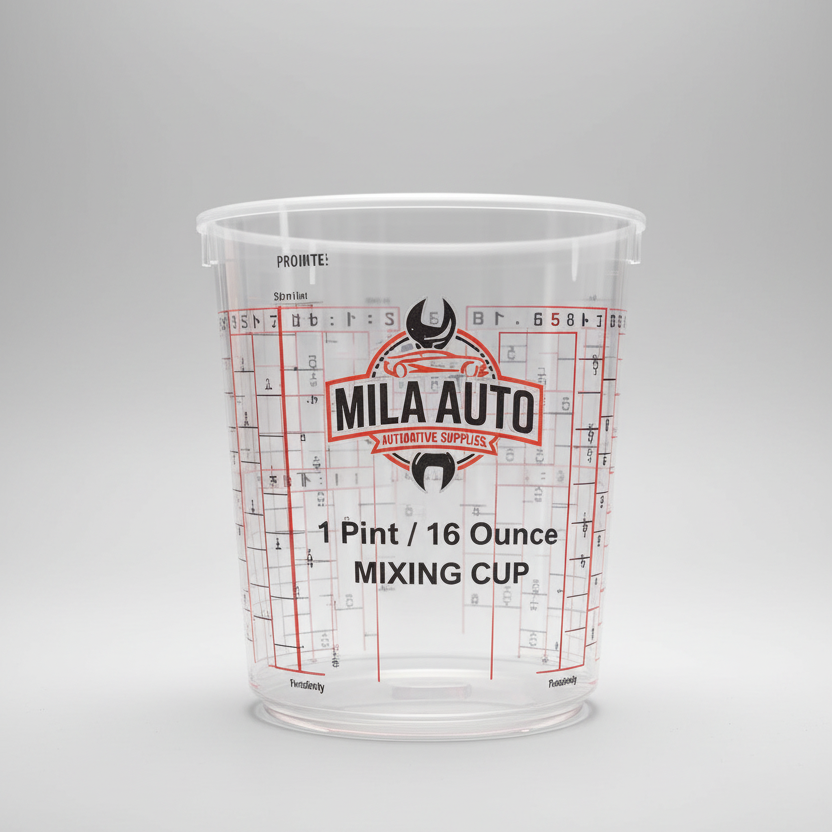 Paint Mixing Cups 10oz 16oz 32oz Clear Disposable Automotive Mixing Cups