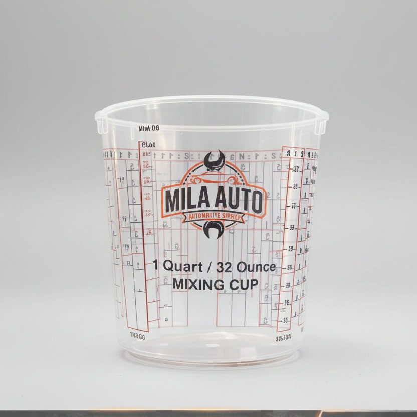 Paint Mixing Cups 10oz 16oz 32oz Clear Disposable Automotive Mixing Cups