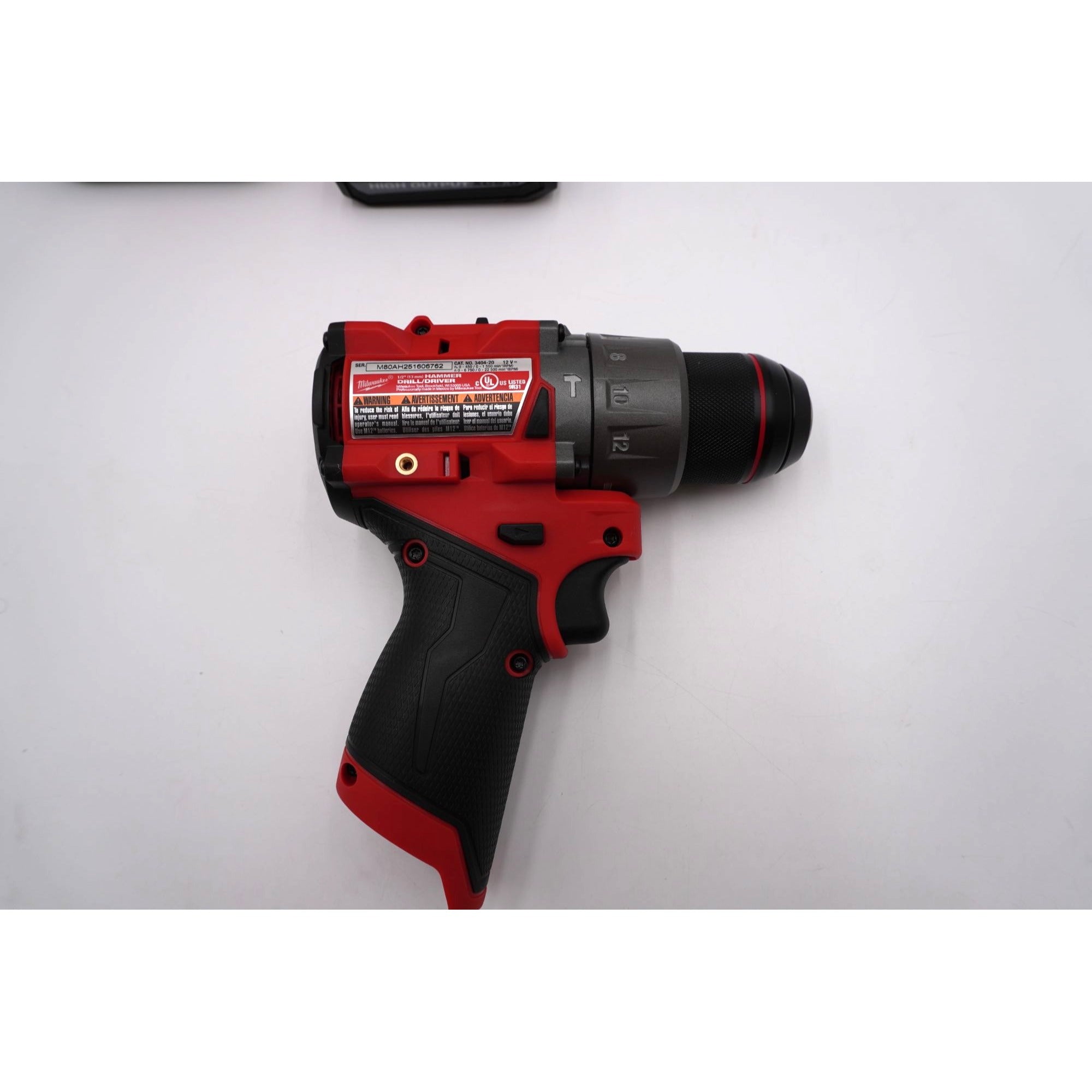 Milwaukee 3404-20 M12 FUEL Hammer Drill Kit XC5.0 Battery Charger Open Box