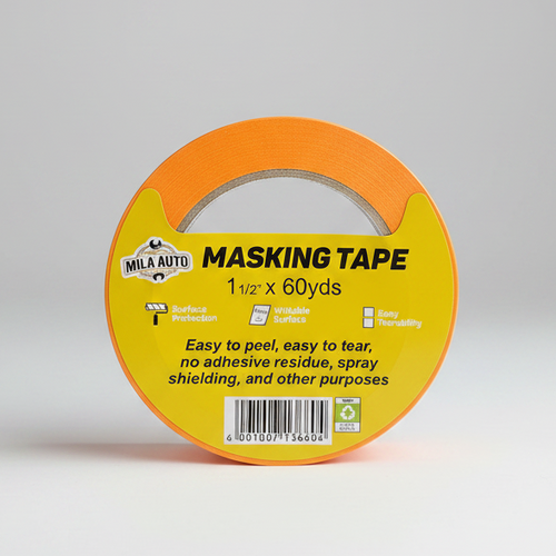 1.5" Automotive Masking Tape x 60 Yards — Professional Grade | Orange