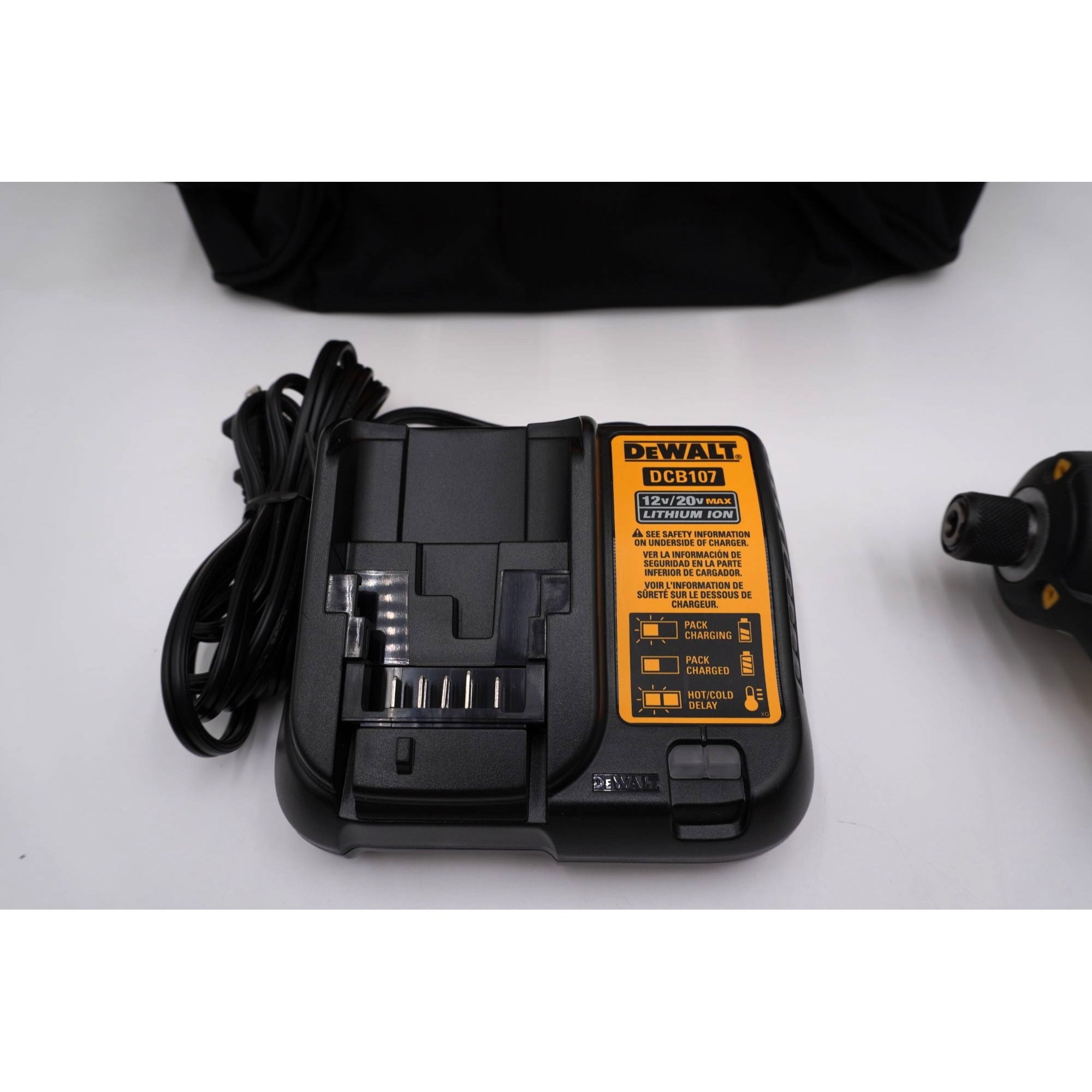 DEWALT DCF885 DCF850 20V MAX Impact Driver Kit Battery Charger Bag Open Box