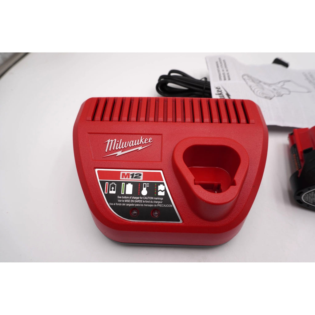 Milwaukee 2551-20 M12 FUEL SURGE 1/4" Hydraulic Driver Kit Battery Charger