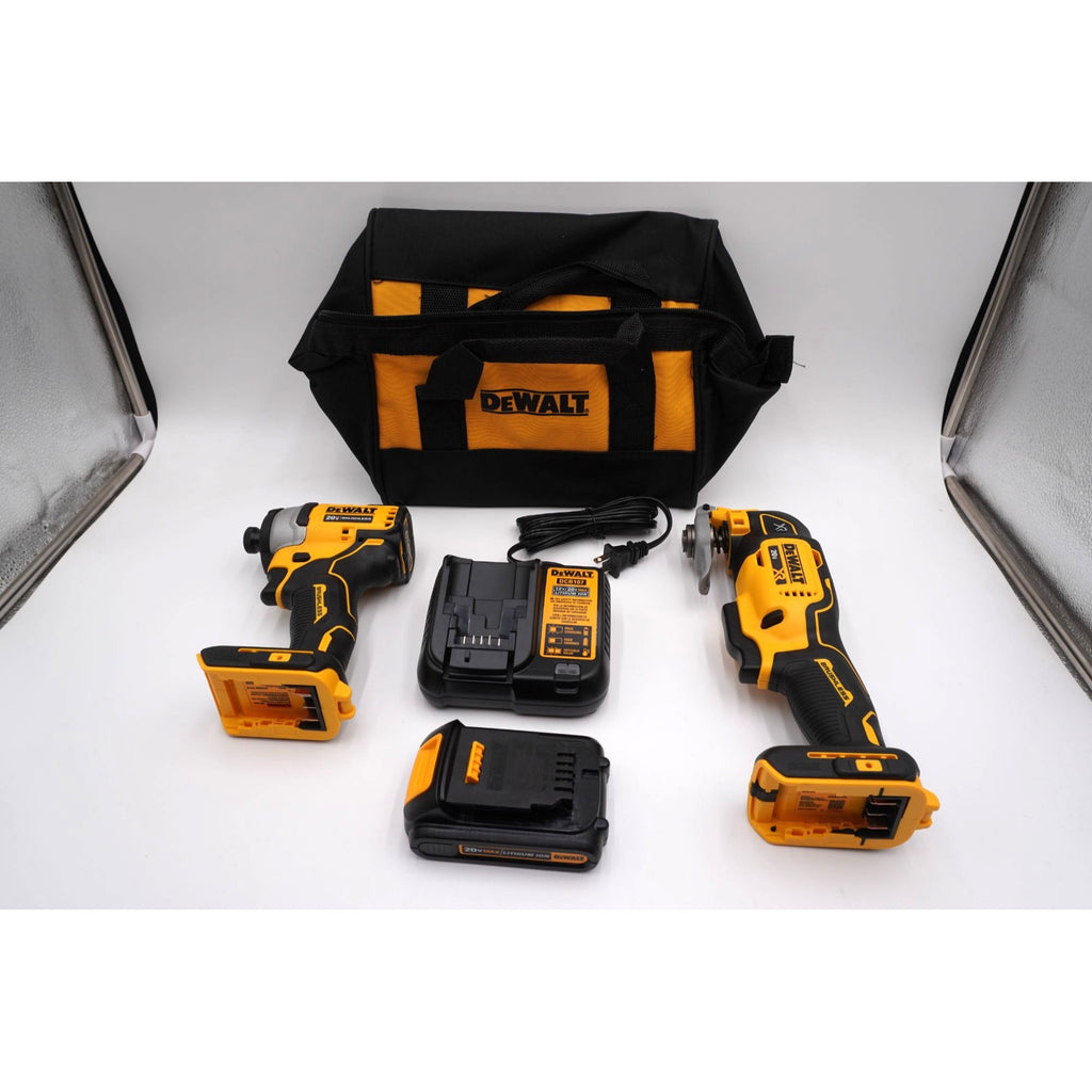 DEWALT 20V XR DCS356 DCF809 Tool Combo Kit Battery Charger Bag Open Box