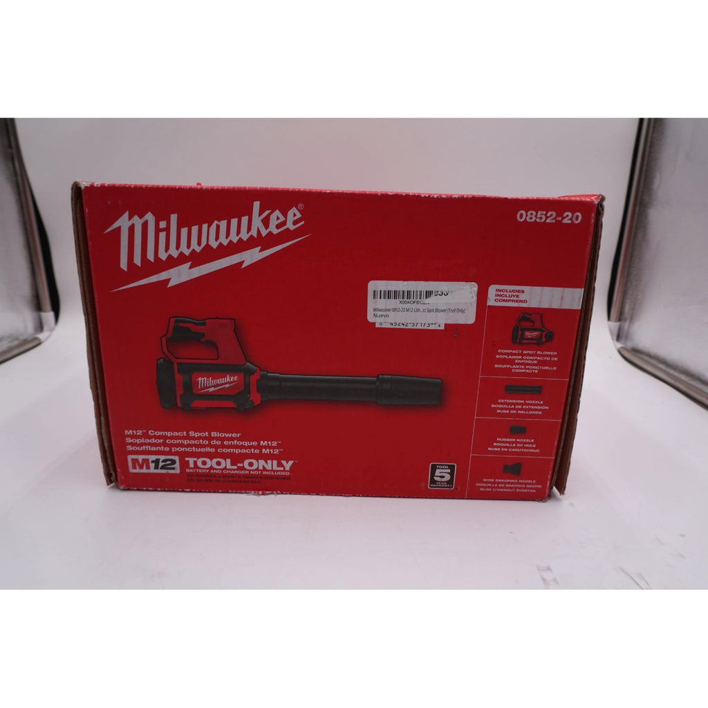 Milwaukee 0852-20 M12 Compact Spot Blower Tool Only New Open Box