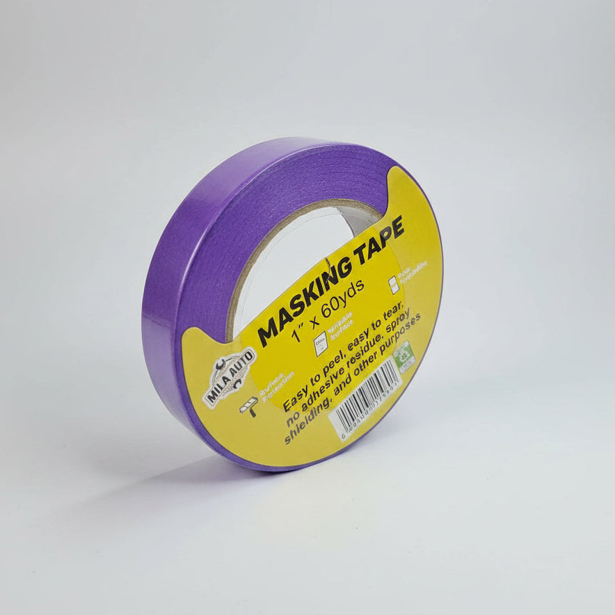 1" Automotive Masking Tape x 60 Yards | Professional Grade | Purple