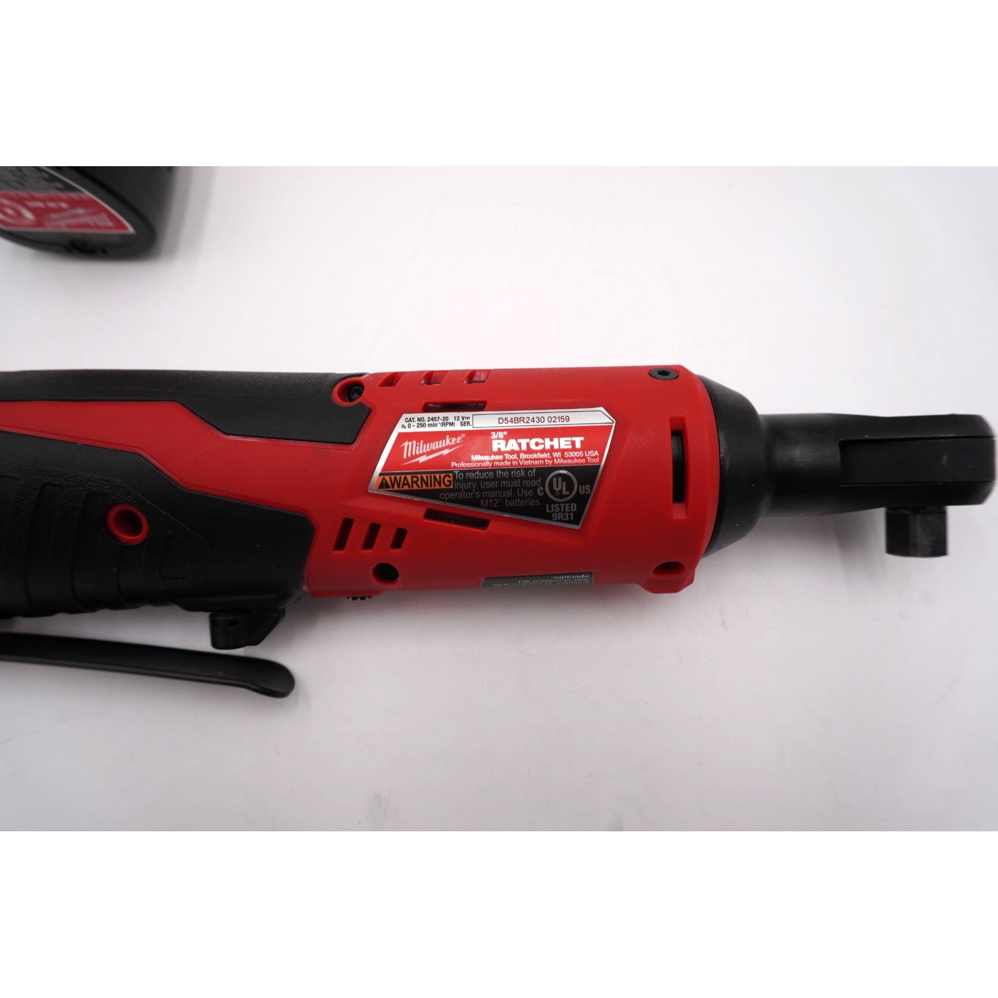 Milwaukee 2457-20 M12 3/8" Cordless Ratchet w/ 2.0Ah Battery