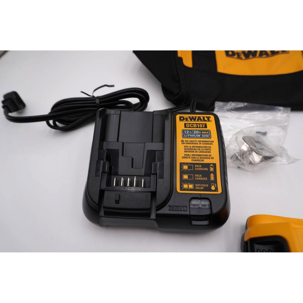 DeWALT DCD800 20V MAX XR Brushless Drill Kit Battery Charger Bag