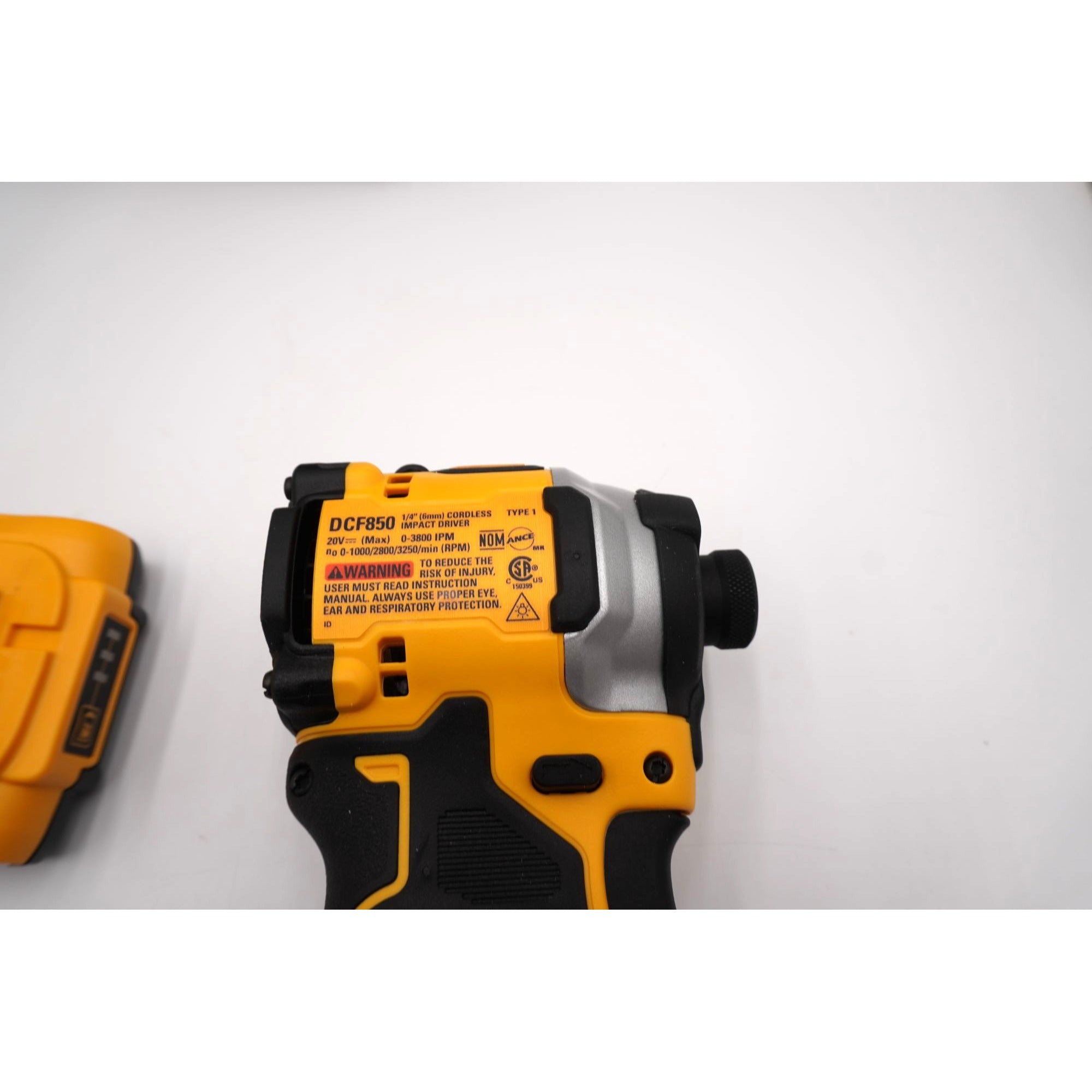 DEWALT DCF850 20V MAX Brushless Impact Driver Kit Battery Charger Bag