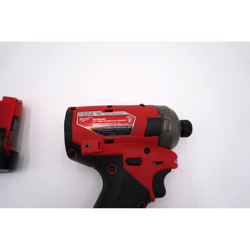 Milwaukee 2551-20 M12 FUEL SURGE 1/4" Hydraulic Driver w Battery New