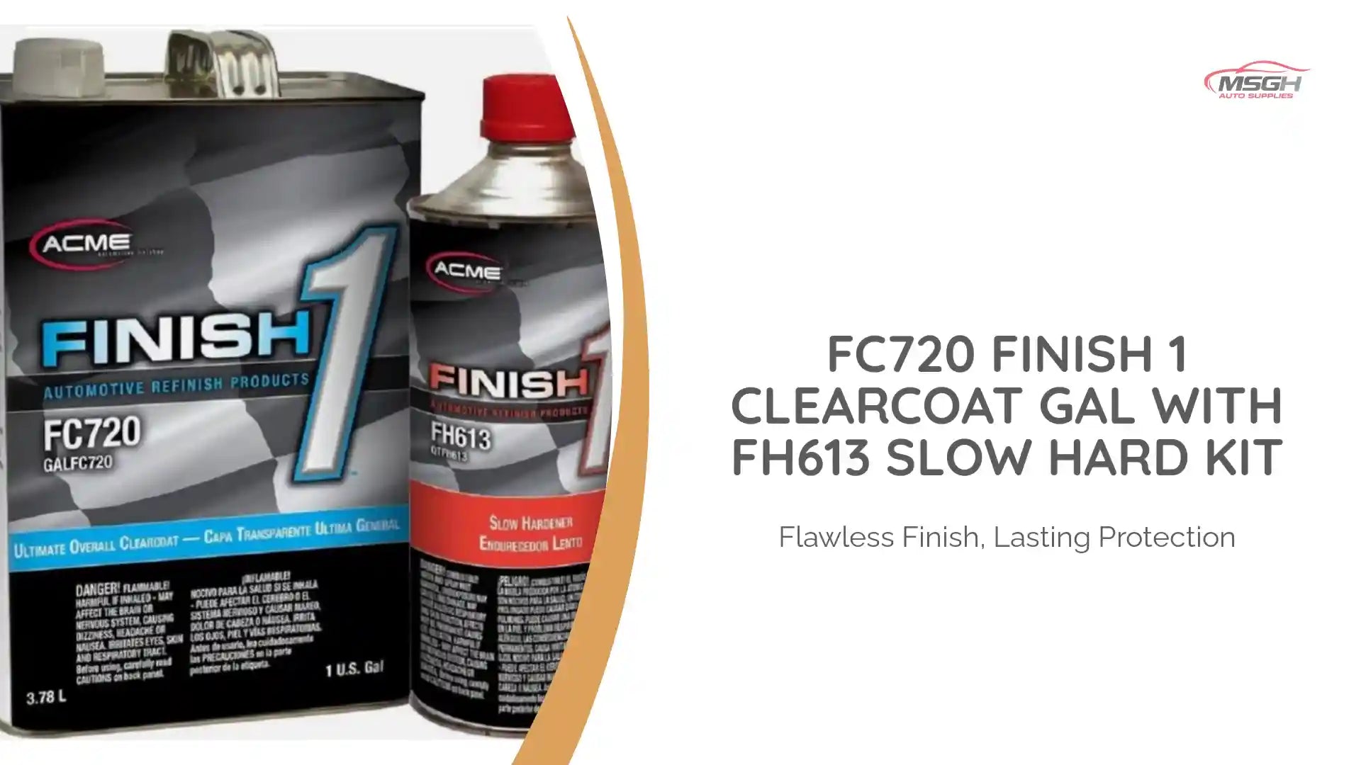 FC720 Finish 1 Clearcoat Gal with FH613 Slow Hard KIT by@Outfy