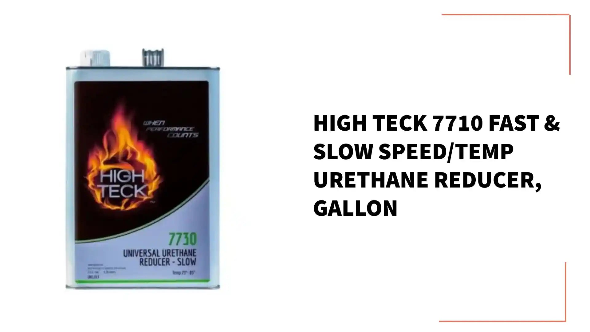 High Teck 7710 Fast &amp; Slow Speed/Temp Urethane Reducer, Gallon by@Outfy