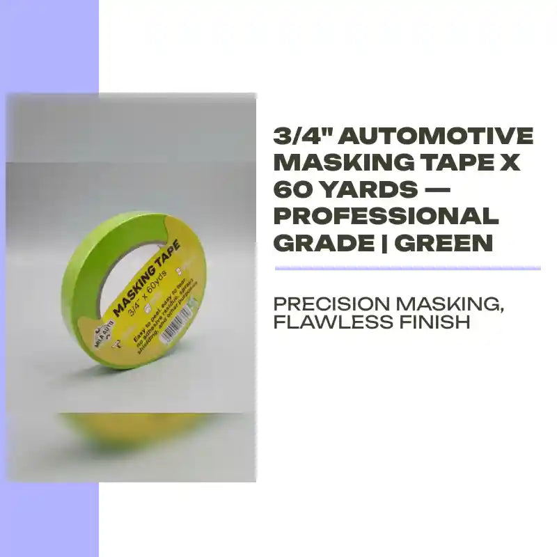 3/4" Automotive Masking Tape x 60 Yards &mdash; Professional Grade | Green by@Outfy