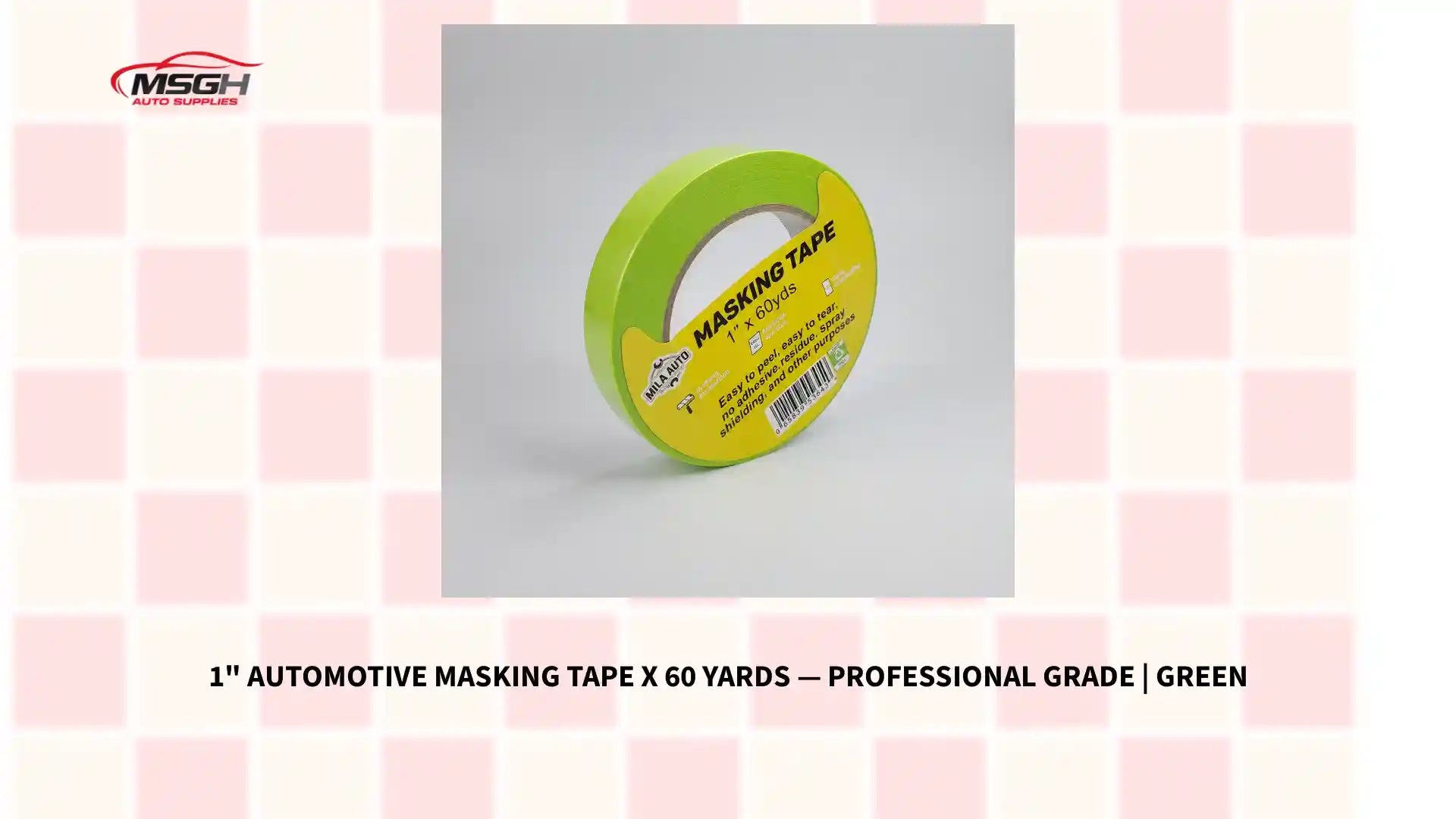 1" Automotive Masking Tape x 60 Yards &mdash; Professional Grade | Green by@Outfy