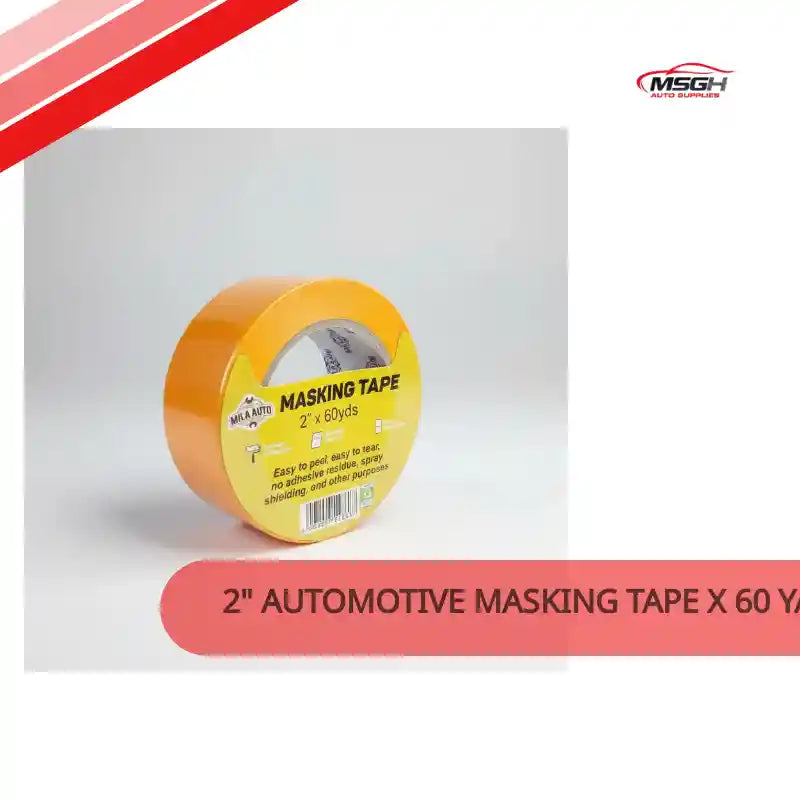 2" Automotive Masking Tape x 60 Yards &mdash; Professional Grade | Orange by@Outfy