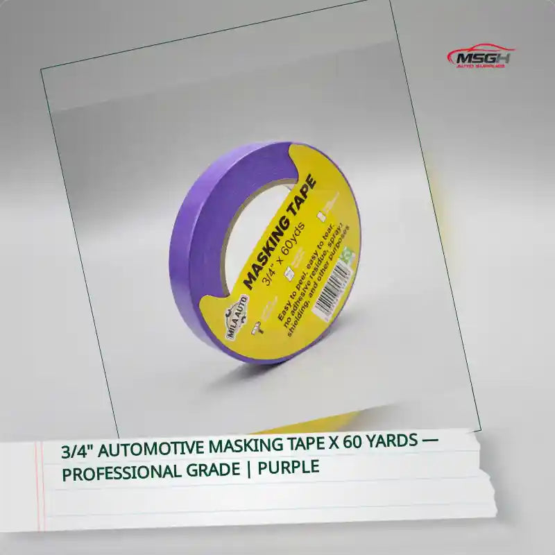 3/4" Automotive Masking Tape x 60 Yards &mdash; Professional Grade | Purple by@Outfy