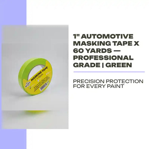 1" Automotive Masking Tape x 60 Yards &mdash; Professional Grade | Green by@Outfy