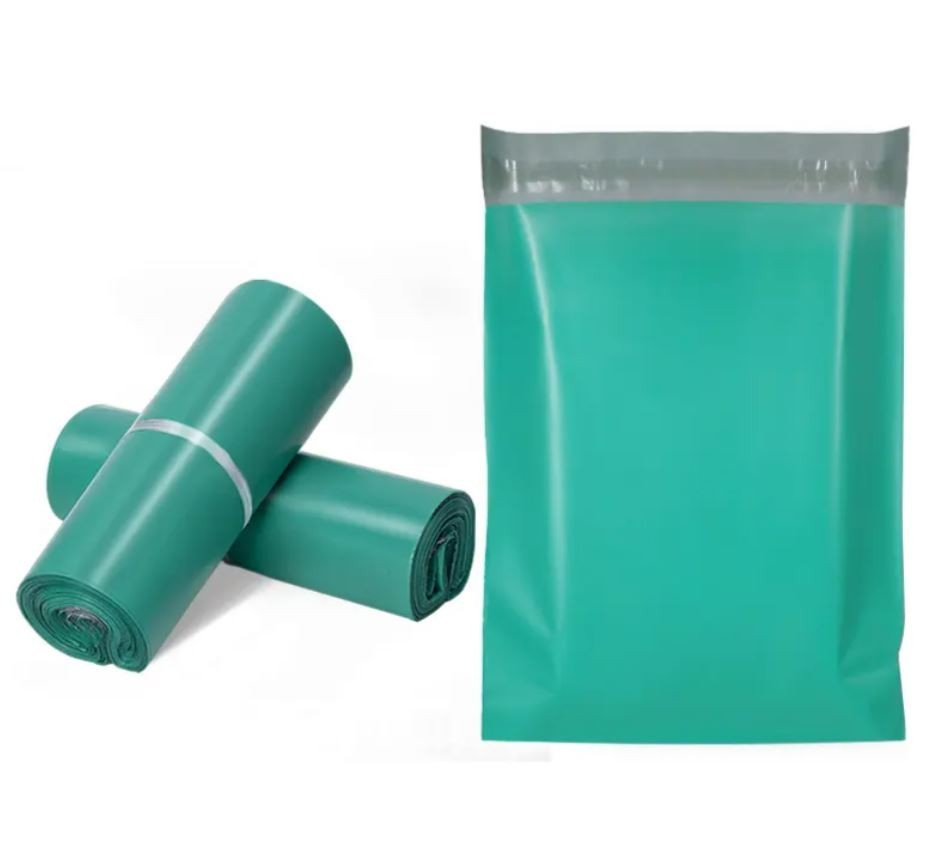 10x13 Poly Mailers Shipping Bags Envelopes Premium Bag - Teal and White
