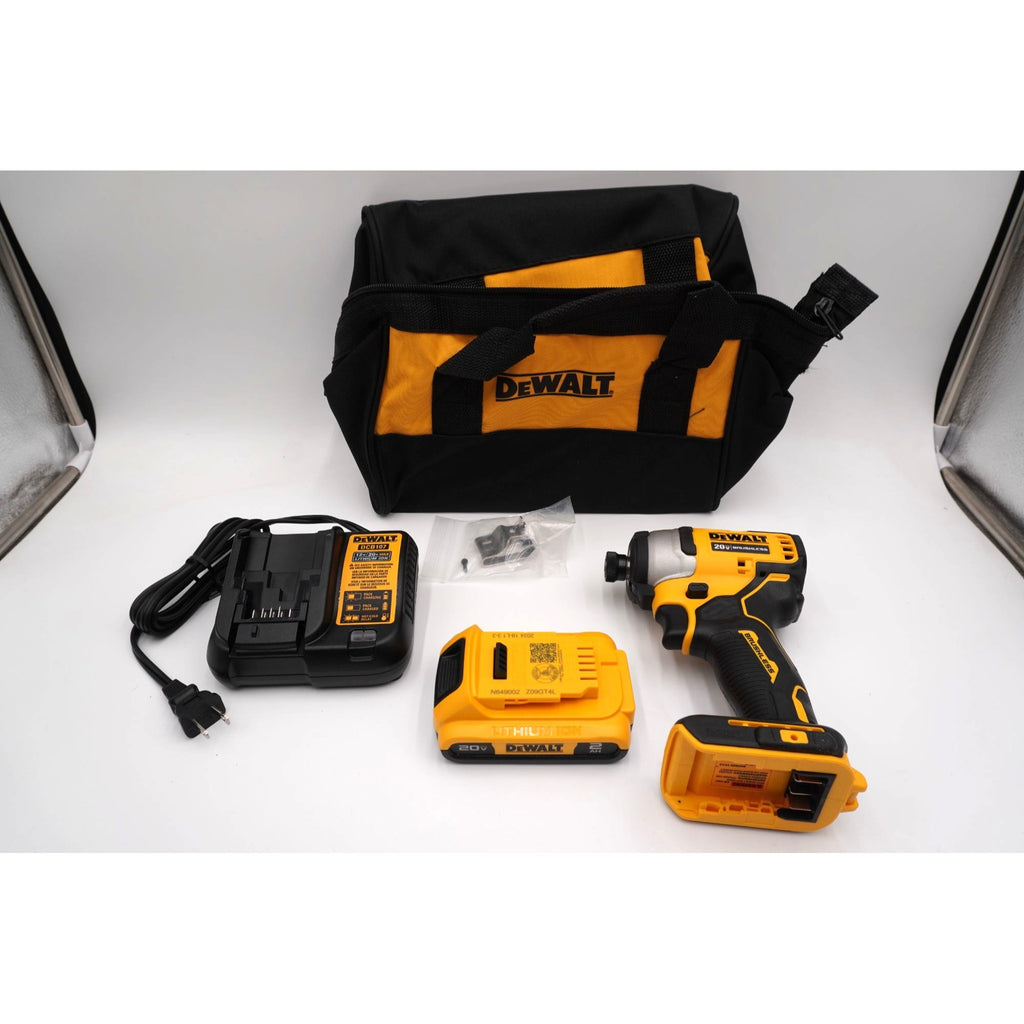 DEWALT DCF809 20V MAX Brushless Impact Driver Kit Battery Charger Bag