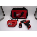 Milwaukee 3404-20 M12 FUEL 1/2 Hammer Drill Kit Battery Charger Bag Open Box
