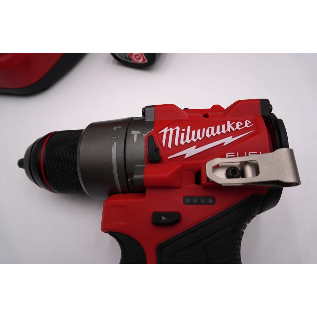 Milwaukee 3404-20 M12 FUEL 1/2 Hammer Drill Kit Battery Charger Bag Open Box