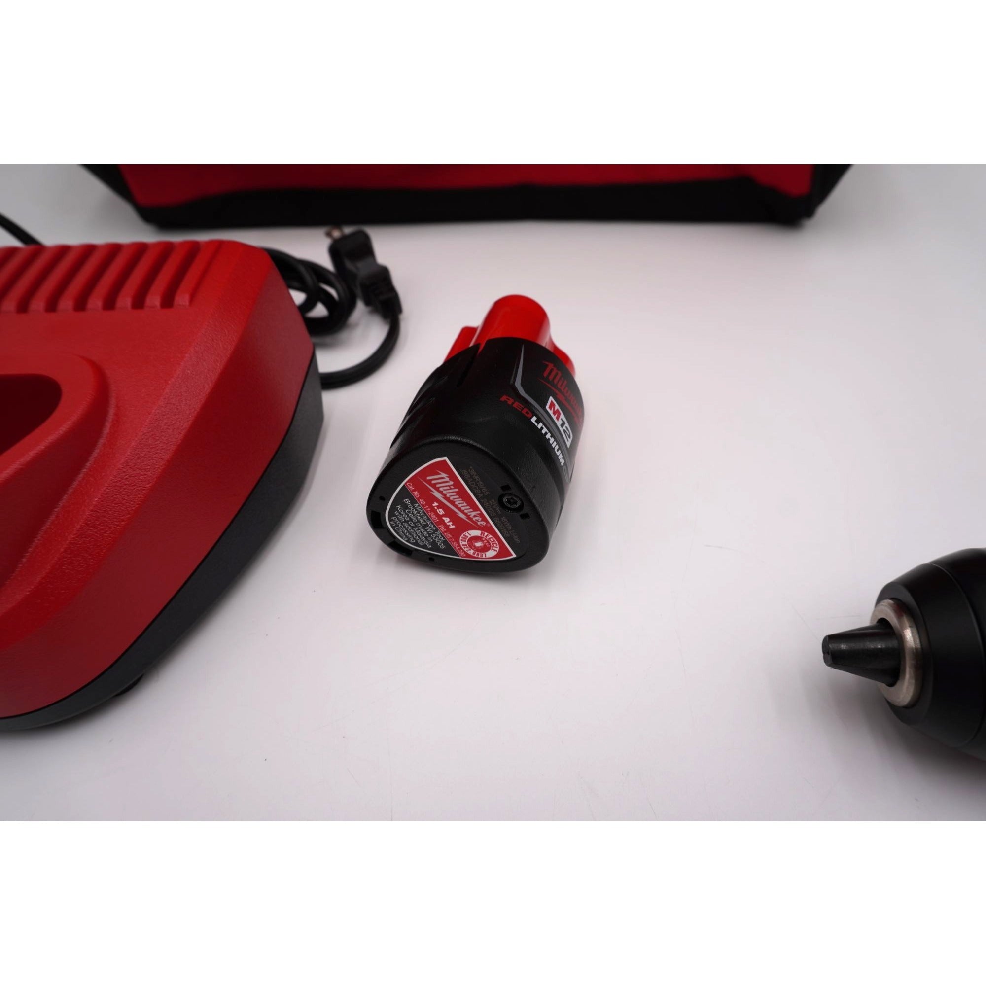 Milwaukee 3404-20 M12 FUEL 1/2 Hammer Drill Kit Battery Charger Bag Open Box