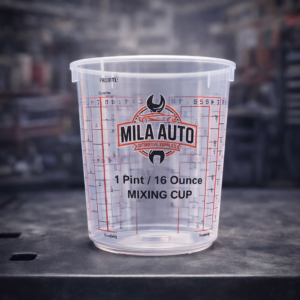 Paint Mixing Cups 10oz 16oz 32oz Clear Disposable Automotive Mixing Cups - 16 oz, Case (25 cup)