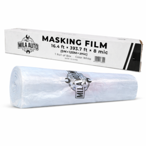 Masking Film 16.4ft W, 8 Mic Auto Paint Protection Plastic (393ft / 492ft)