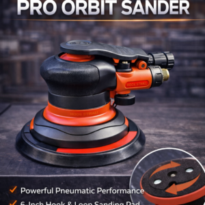 6" Air Pneumatic Pro Orbit Sander Industrial Grade Random Orbital Sander