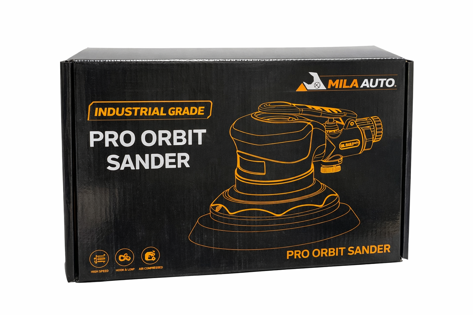 6" Air Pneumatic Pro Orbit Sander Industrial Grade Random Orbital Sander - Image 2