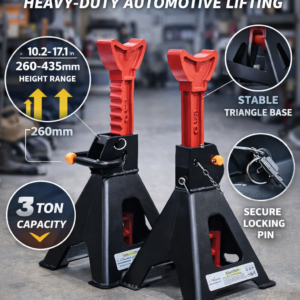 (Set of 2) 3 Ton Jack Stands Heavy Duty Adjustable 10.2-17.1 in Car Lift