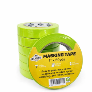 Automotive Masking Tape 3/4" 1" 1.5" 2" Painter Body Shop Paint Tape Bulk Rolls - 1in, 36 Pack