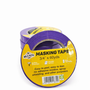 Automotive Masking Tape 3/4" 1" 1.5" 2" Painter Body Shop Paint Tape Bulk Rolls - 3/4", 6 Pack