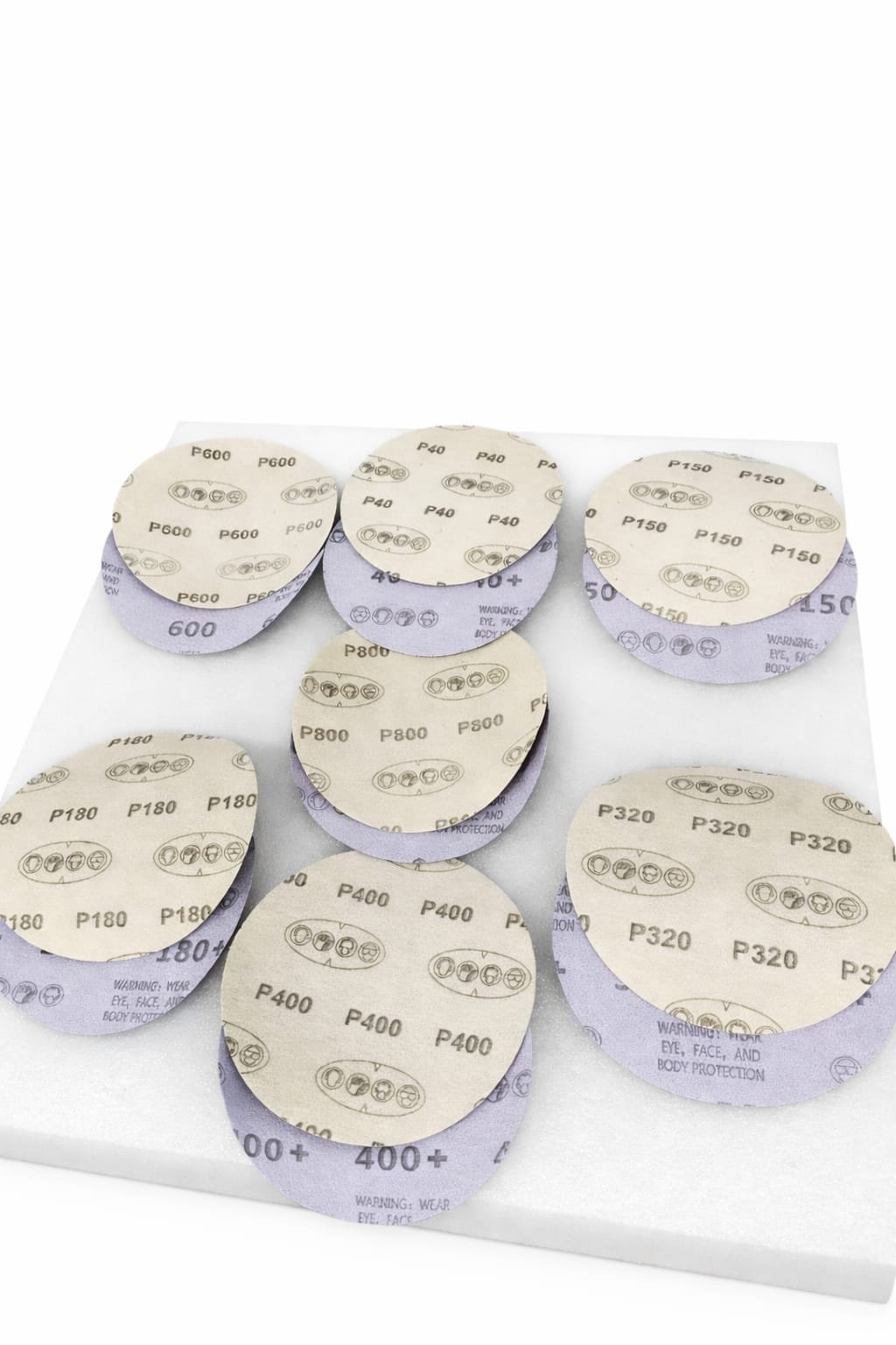 100 PCS - 6 in Sanding Discs 40-3000 Grit Hook Loop Sander Orbital Sandpaper Pads - Image 2