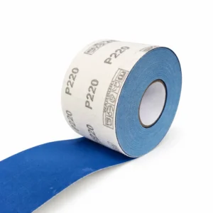Ceramic No-Hole Sandpaper Rolls Sand Abrasive Sanding 2.75in x 20 Yard - Blue - P220