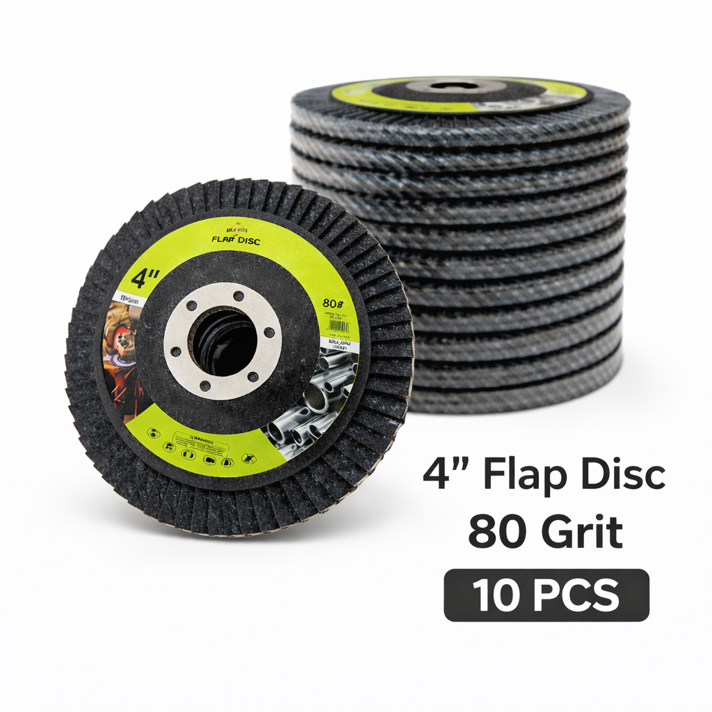 10 Pack 4" Flap Disc 80 Grit Angle Grinder Sanding Grinding Wheels for Metal