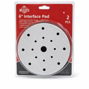 6" Interface Pad 2PCS – Hook & Loop Soft Foam Sanding Pad for Dual Action Sanders