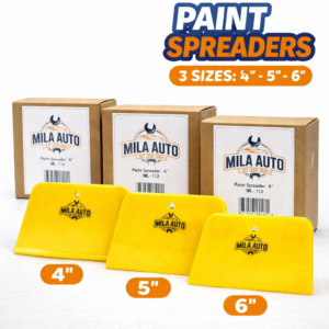 MILA AUTO Paint Spreaders Set – 4", 5", 6" Sizes – 50 PCS Per Box